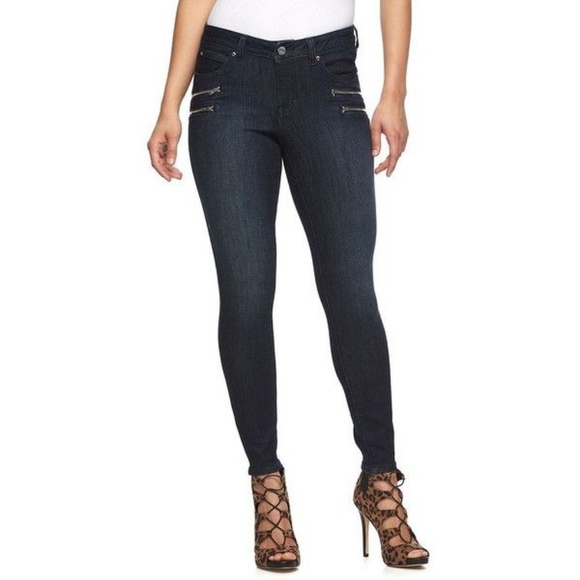 Jennifer Lopez Denim - Jennifer Lopez zipper skinny jeans